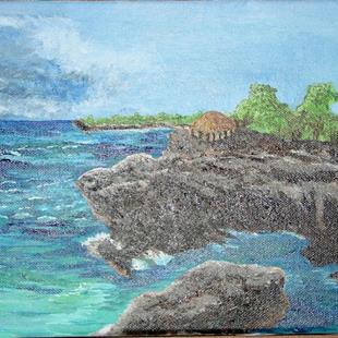 Art: Little Bay Cliffs by Artist Donna Gill 