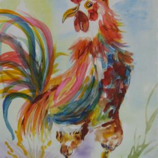 Art: Shake Your Tail Feathers,sold by Artist Delilah Smith