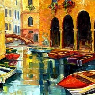 Art: Canal in Venice by Artist Diane Millsap