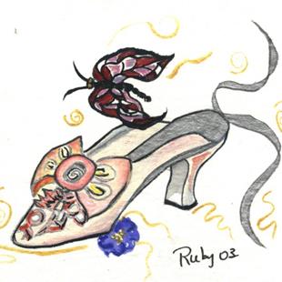 Art: Fancy Shoe4 by Artist Marcia Ruby