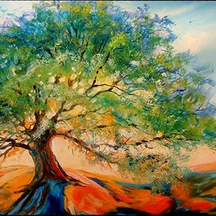 Art: OLD OAK TREE by Artist Marcia Baldwin