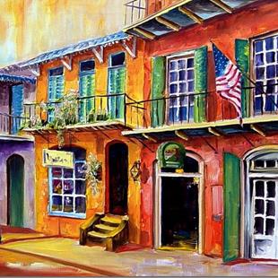Art: Pat O'Brien's - New Orleans - SOLD by Artist Diane Millsap