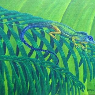 Art: Reptilian Rainbow by Artist Jackie K. Hixon