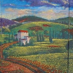 Art: Tuscan Lavender Valley by Artist Virginia Kilpatrick