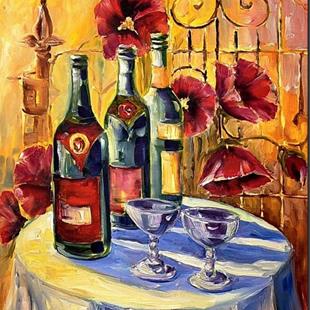 Art: Afternoon Wine by Artist Diane Millsap