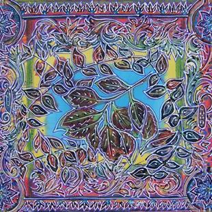 Art: Batik Pond by Artist Joan Hall Johnston