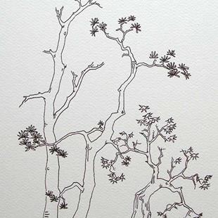 Art: tree study #1 by Artist Angie Reed Garner
