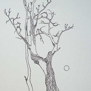Art: tree study #6 by Artist Angie Reed Garner