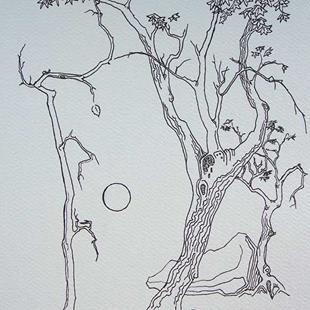 Art: tree study #7 by Artist Angie Reed Garner