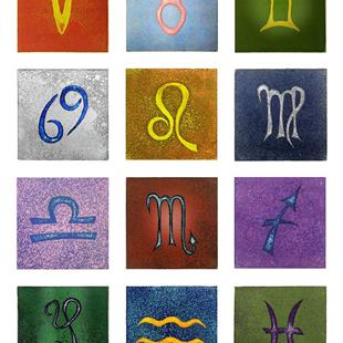 Art: Signs of the Zodiac by Artist Paul Helm