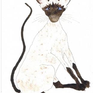 Art: SIAMESE CAT by Artist Dawn Barker