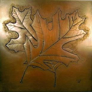 Art: Oak Leaves 2 by Artist Robin Cruz McGee