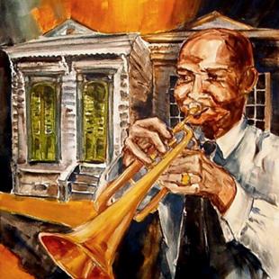 Art: New Orleans Blues - SOLD by Artist Diane Millsap