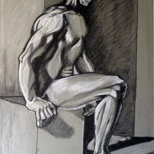 Art: Male study II by Artist Muriel Areno