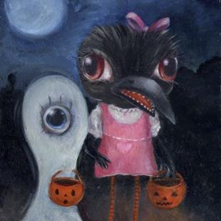 Art: Trick or Treat! by Artist Vicky Knowles