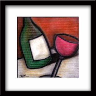 Art: Corner Table - Wine 74 by Artist Thomas C. Fedro