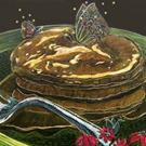 Art: Apple Pancakes with Butterflies by Artist Naquaiya