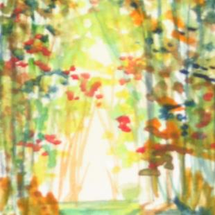 Art: Fall, SOLD by Artist Delilah Smith