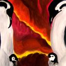Art: Penguin Love by Artist Kimmary I MacLean