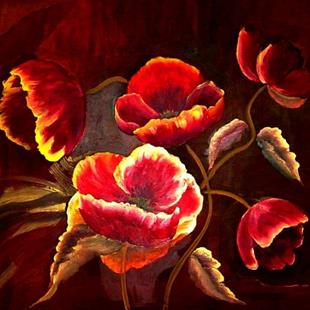 Art: Giant Poppies - SOLD by Artist Diane Millsap