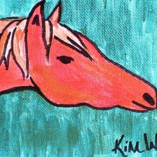 Art: Pop Art Horse  by Artist Kim Wyatt