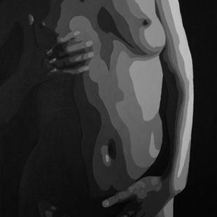 Art: Black & White Torso #4 by Artist Kris Jean