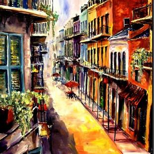 Art: View from a French Quarter Window - SOLD by Artist Diane Millsap