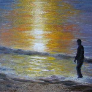 Art: NFAC Solitary Sunrise - Sold by Artist Heather M. Mathieson