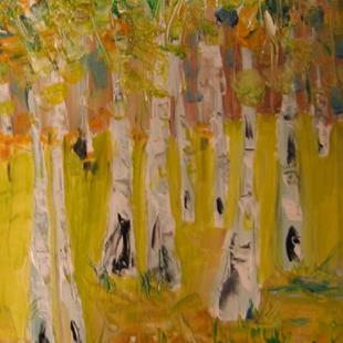 Art: Meadow of Birches by Artist Delilah Smith