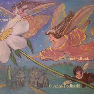 Art: Up Up and Away by Artist Anna Podhaski