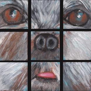 Art: Dog x 9 by Artist Sandra Bordelon Butler