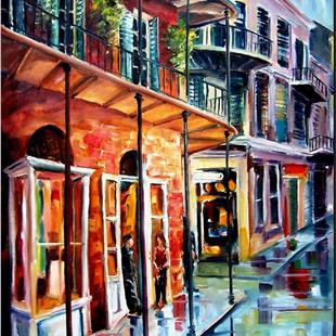 Art: New Orleans Rainy Day - SOLD by Artist Diane Millsap