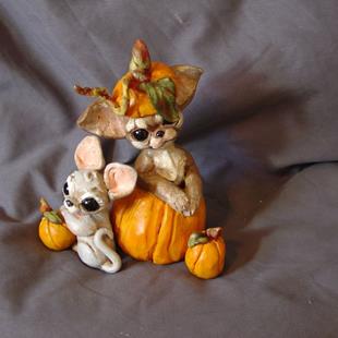 Art: CHIHUAHUA AND MOUSE by Artist Pamela Ann Lee