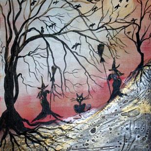 Art: THE WITCHES-sold by Artist LUIZA VIZOLI