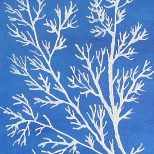 Art: Sea Life III; Fan Coral in Blue by Artist Donna Gill 