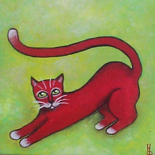 Art: Piccolo, red cat  by Artist Marina Owens