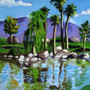 Art: Lakeside 2007 by Artist Muriel Areno