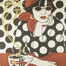 Art: Cafe' Retro (sold) by Artist Shelly Bedsaul