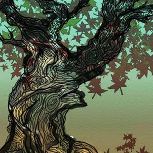 Art: The Extremely Twisted Tree by Artist Aimee Marie Wheaton