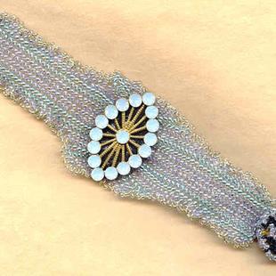 Art: Pastel Symphony Bracelet by Artist Sparkle Plenty Fine Beaded Jewellery