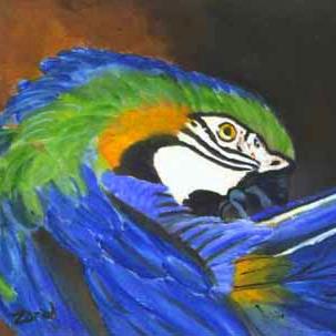 Art: Parrot  by Artist Mary Jo Zorad