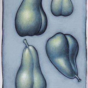 Art: Pear Studies by Artist Valerie Jeanne