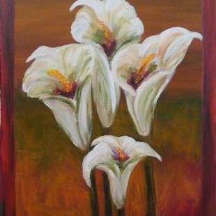 Art: Abstract  Floral by Artist Mary Jo Zorad
