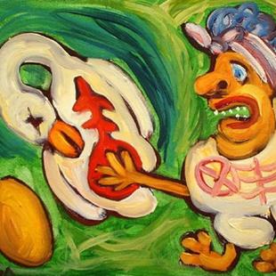 Art: The Hen and the Golden Eggs by Artist Elisa Vegliante