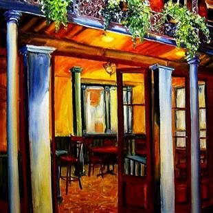 Art: French Quarter Cafe II - SOLD by Artist Diane Millsap
