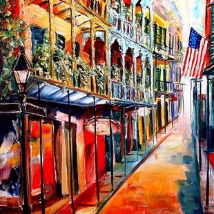 Art: Beautiful Royal Street - SOLD by Artist Diane Millsap