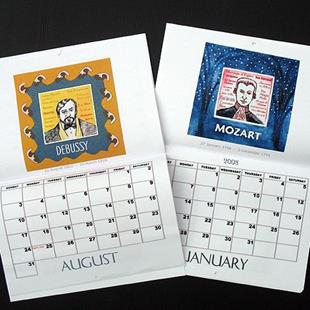 Art: Great Composers 2008 Calendar by Artist Paul Helm