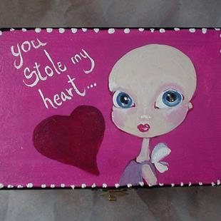 Art: You stole My heart by Artist Noelle Hunt