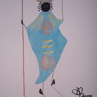 Art: MAASAI  WOMAN by Artist Dawn Barker