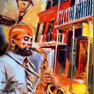 Art: Big Easy Jazz - SOLD by Artist Diane Millsap